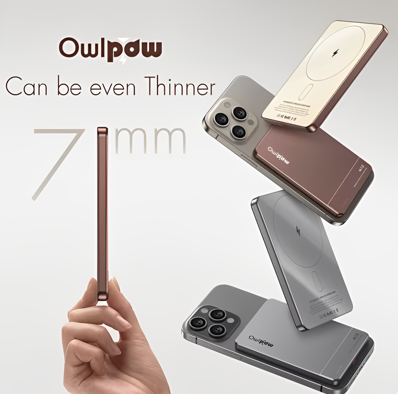 Magnetic Power Bank 5000mAh ( Extra Thin )